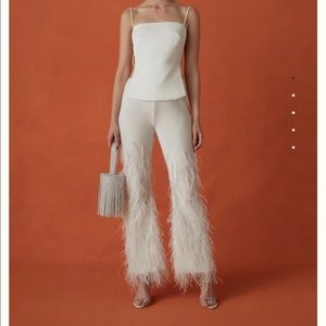 Cult Gaia feather pants sz M never worn